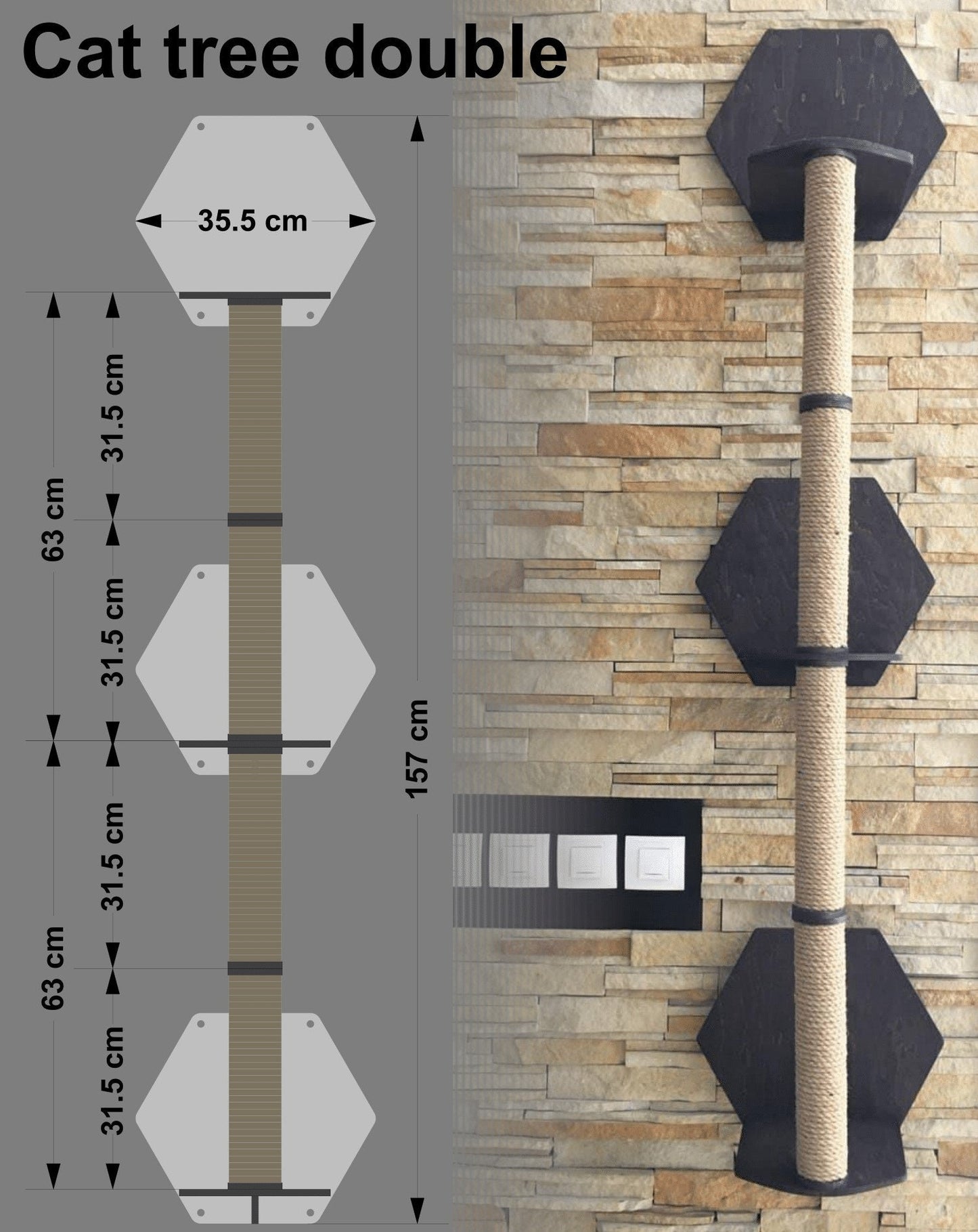 Scratching Post Wall Cat Scratcher Wall Mount Scratching Post Modern Cat Furniture Wall Furniture Unique Cat Trees Wood Cat Tree Cat Tower