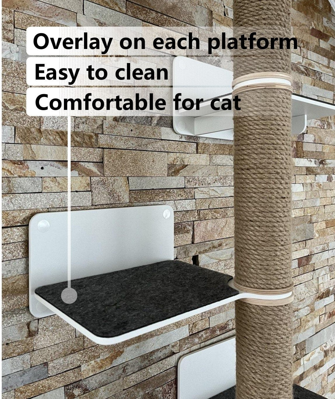Cat House Cat Bed Luxury Cat Furniture Wall Mounted Cat Bed Shelves Cat Wall Shelf Wooden Cat House Indoor Cat Wall Furniture for Cat Gift