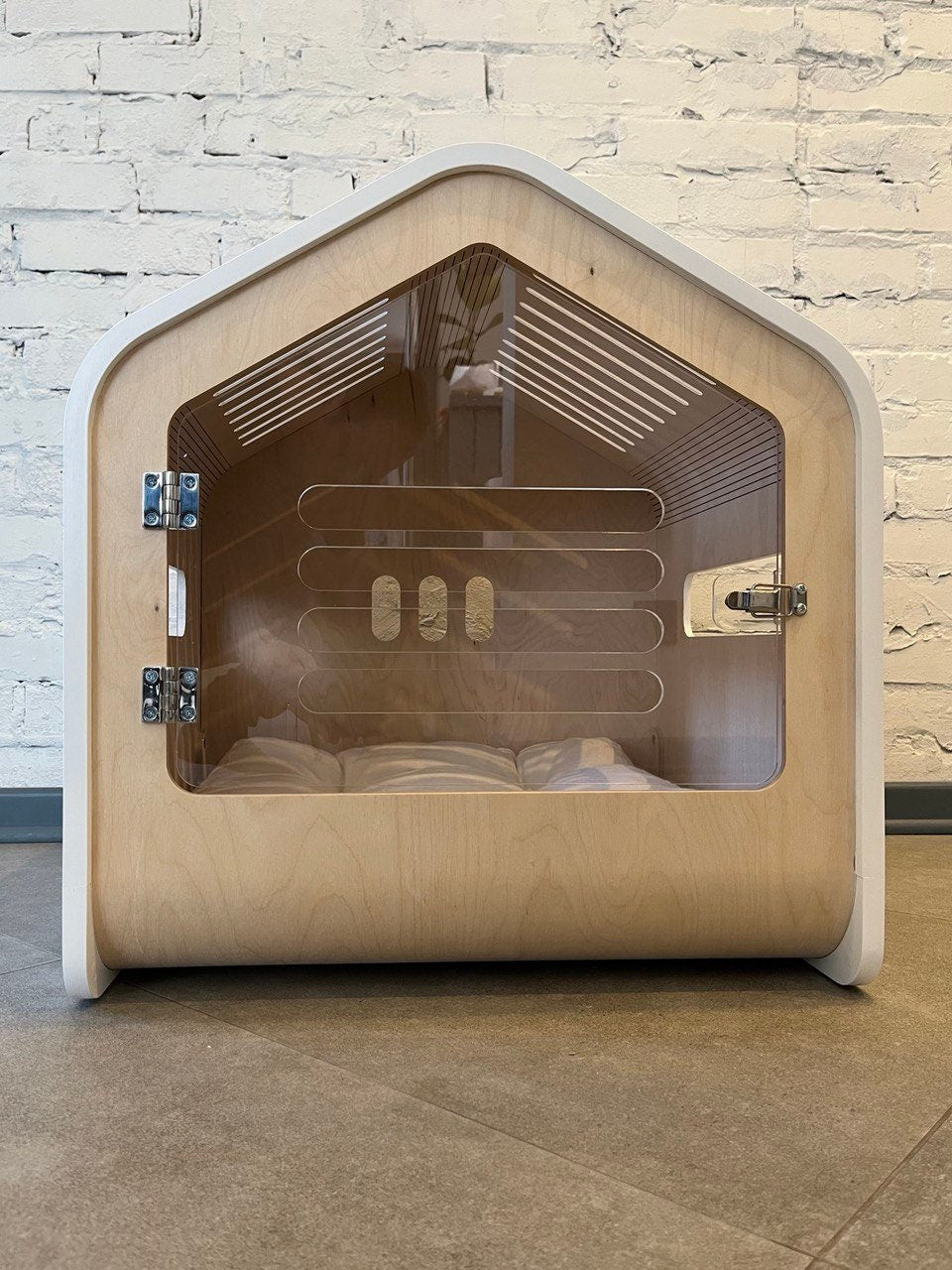 Modern Dog House Wooden Pet House Wood Dog Bed Dog Crate Dog Kennel Wood Dog House Indoor House for Dog Home Dog Furniture Gifts for Dogs
