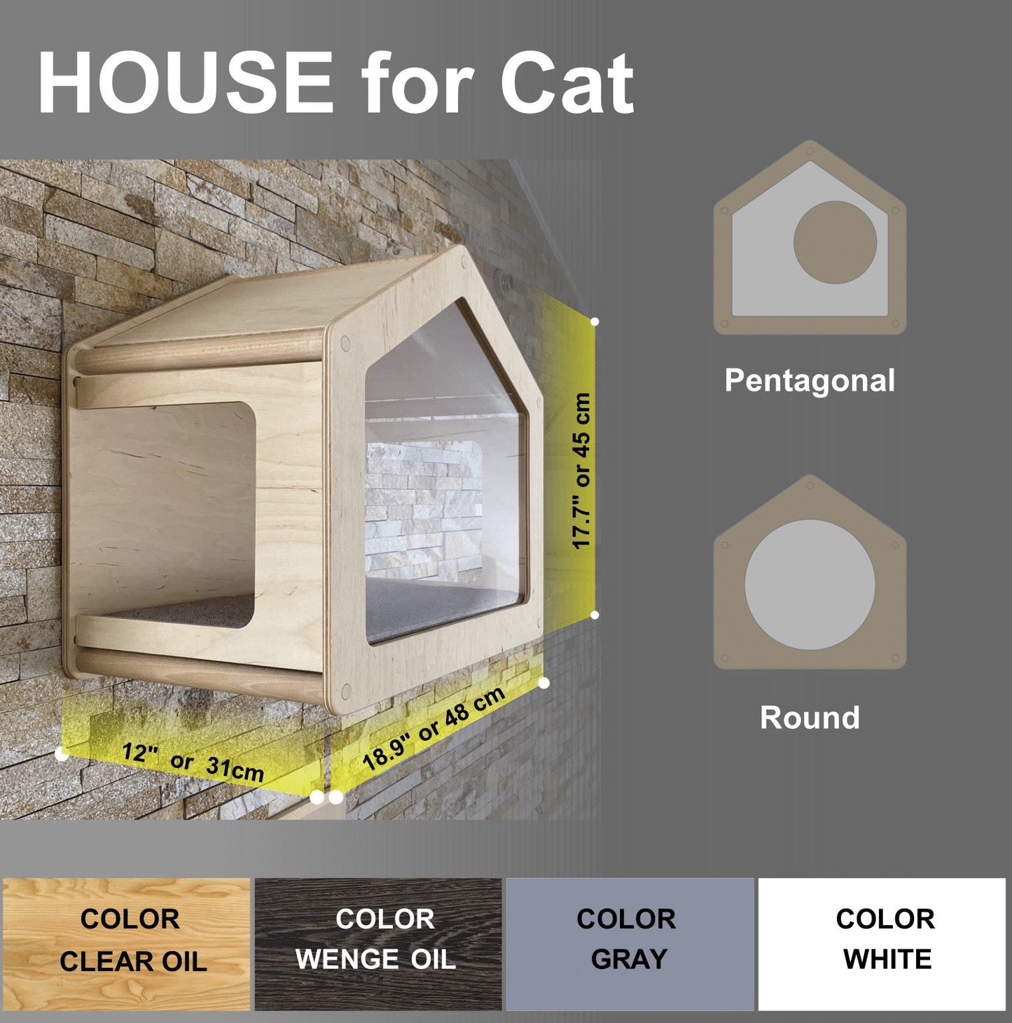 Wall Tree for Cat Modern Furniture for Cats Large Cat Tree Wall Gift for Cat Lover Cat Gift Cat Wall Tree Modern Wall Decor Wood Cat Tree
