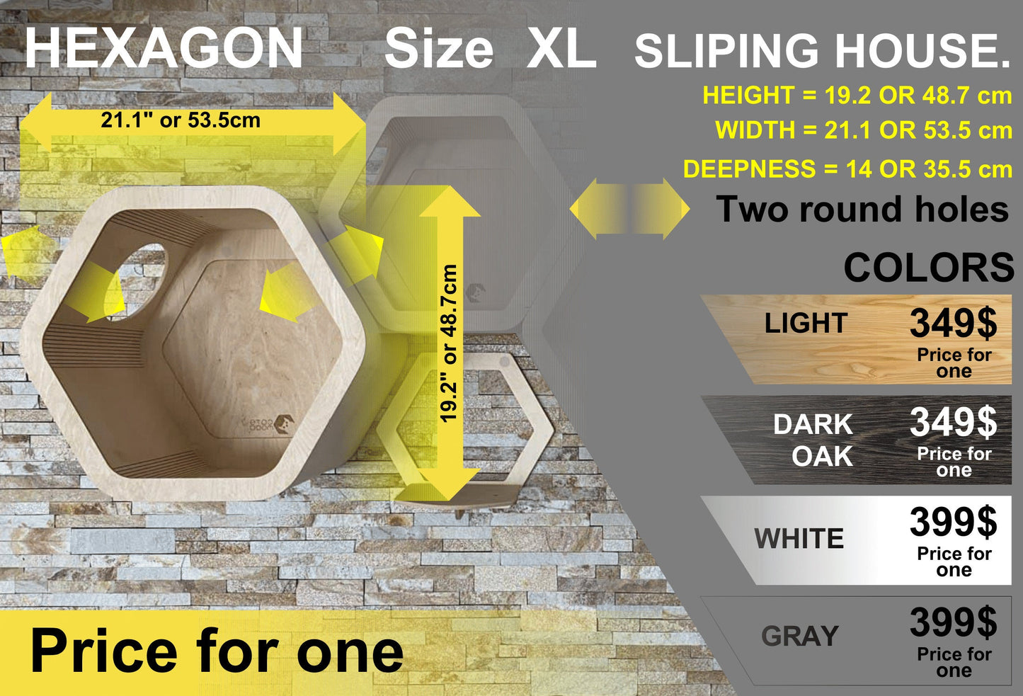 Cat hexagon shelf Modern cat furniture Wall mounted cat bed Cat wall shelves Hexagonal cat shelves Cat bed Wall cat tree Cat wall set gift