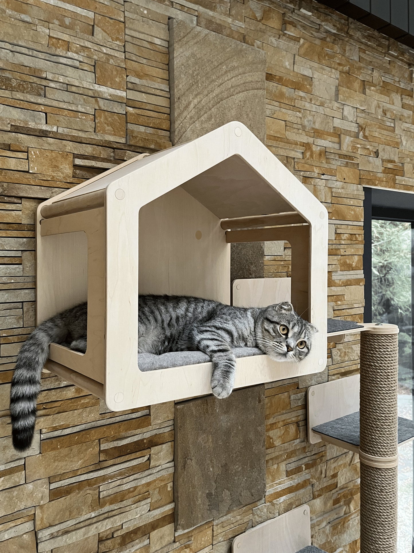 Cat house Cat basket Wall mounted cat bed Cat bed cave Cat wall furniture Cat wall play furniture Cat perch Cat owner gift New home gift