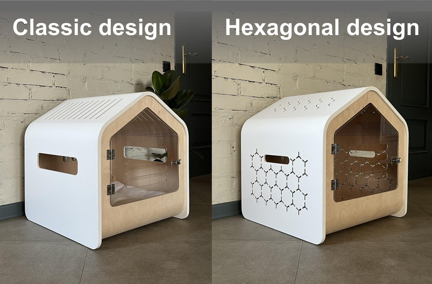 Dog House Modern Dog Crate Wooden Dog Kennel Dog Bed Dog Furniture Pet Crates Indoor Dog House Wood Dog House Dog Cage House for Dogs