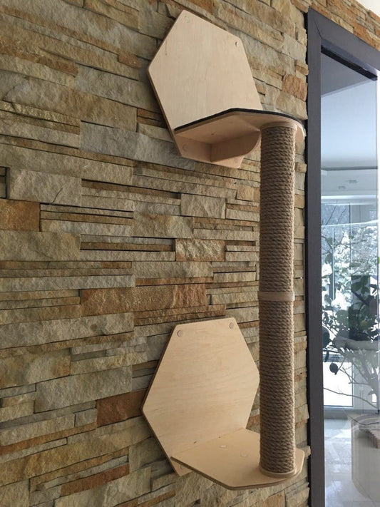 Scratching Post Wall Cat Scratcher Wall Mount Scratching Post Modern Cat Furniture Wall Furniture Unique Cat Trees Wood Cat Tree Cat Tower