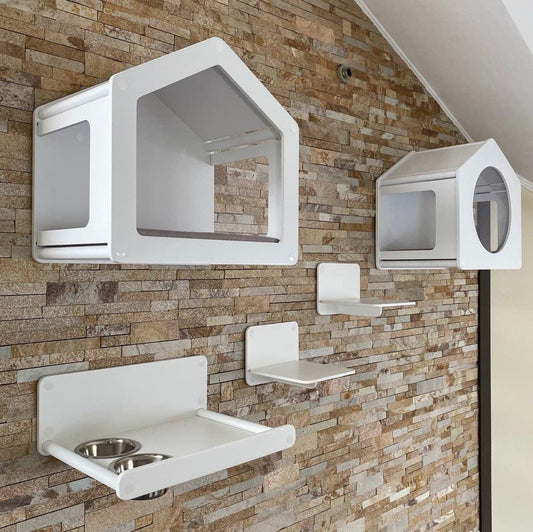 Modern Cat Furniture Wooden Cat House Indoor Cat Wall Furniture Cat Shelf Cat Wall Shelves Cat Bed Wall Cat Gifts Stylish Cat Bed Wall Decor