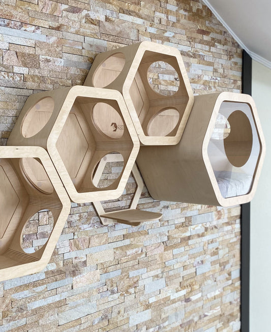 Cat House Cat Bed Luxury Cat Furniture Wall Mounted Cat Bed Shelves Wood Cat House Wooden Cat House Indoor Cat Wall Furniture for Cat Gift