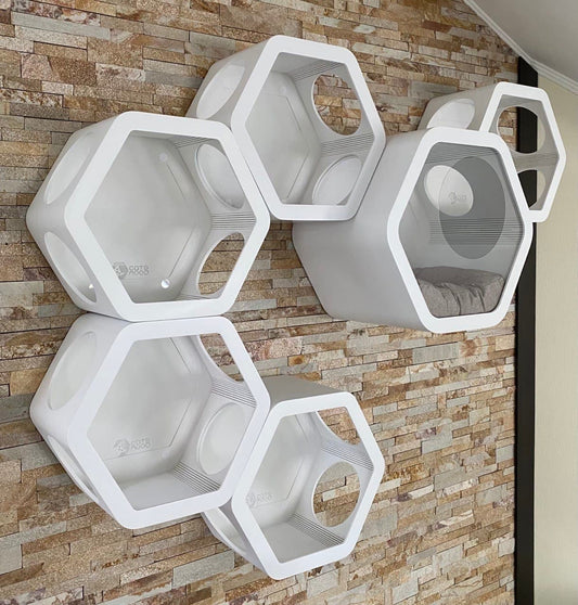 Cat Wall Furniture Cat House Modern Cat Furniture Cat Bed Cat Shelves Cat Wall Tree Cat Toys Gift for Cat Lover Gift Cat Furniture Hexagon