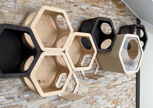 Cat Furniture Cat Lover Gift Hexagon for Cat Cat House Cat Toys Cat Shelves Cat Gifts Pet Lover Gift Wall Cat Bed Cats Wall Tree Cat Home