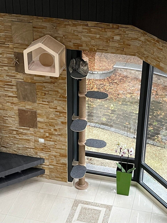 Cat Tree Modern Cat Wall Furniture Cat Scratcher Cat Shelves Cat Shelf Cat Steps Cat Toys Christmas Gift for Cat Lover Scratching Post