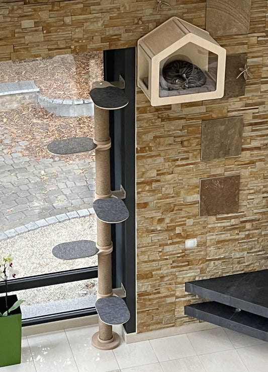 Wall Tree for Cat Modern Furniture for Cats Large Cat Tree Wall Gift for Cat Lover Cat Gift Cat Wall Tree Modern Wall Decor Wood Cat Tree