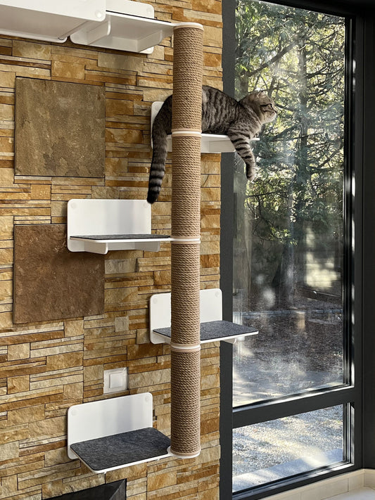 Stylish Cat Tree Modern Cat Furniture Cat Tree for Playing Cat Perches for Wall Cat Wall Shelves Unique Cat Bed Cat Gift Cat Climbing Toys