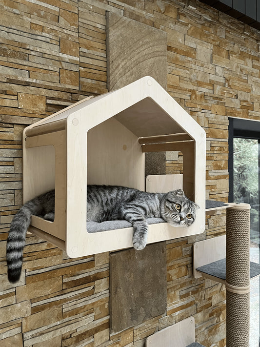 Cat house Cat basket Wall mounted cat bed Cat bed cave Cat wall furniture Cat wall play furniture Cat perch Cat owner gift New home gift